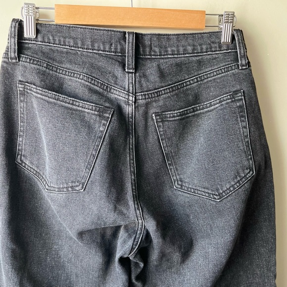 Abercrombie and fitch Curve Love Ultra High Rise Ankle Straight Washed Grey 27 - Picture 9 of 16